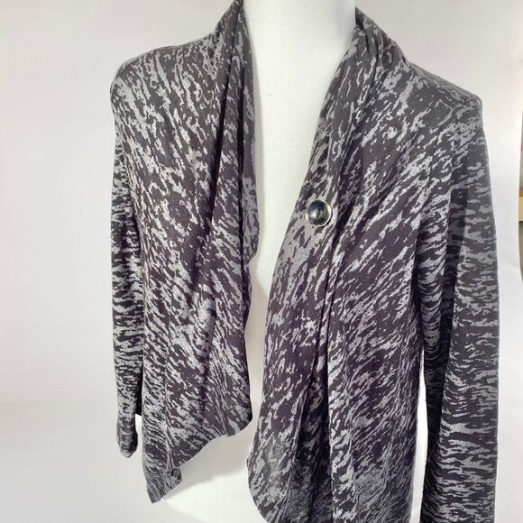 Bobeau black heathered cardigan - Picture 1 of 8